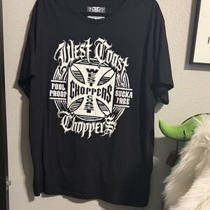 West Coast Choppers Black Graphic Short Sleeve Tee